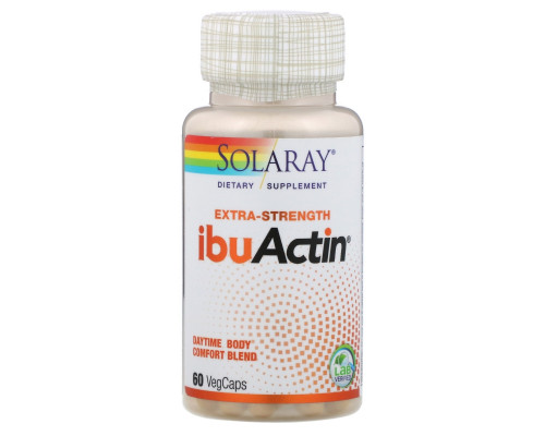 Solaray, Extra-Strength IbuActin, 60 VegCaps Solaray, Extra-Strength IbuActin, 60 VegCaps