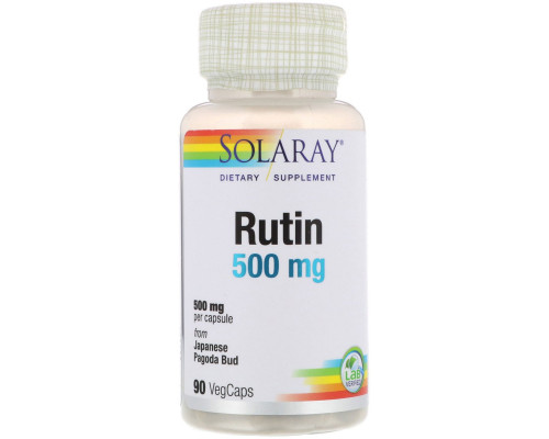 Solaray, Rutin, 500 mg , 90 VegCaps Solaray, Rutin, 500 mg , 90 VegCaps