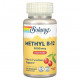 Витамины группы B Solaray, Mega Potency Methyl B-12, натуральный вишневый вкус, 5000 мкг, 60 лепешек
