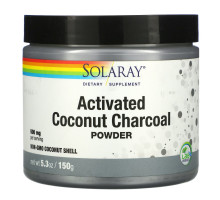Solaray, Активированный уголь с кокосом в порошке, 2,65 унц. (75 г)