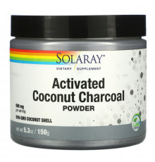 Solaray, Активированный уголь с кокосом в порошке, 2,65 унц. (75 г)