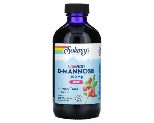 Женское здоровье Solaray, Liquid, CranActin D-манноза, 400 мг, 236 мл (8 жидк. Унций) Женское здоровье Solaray, Liquid, CranActin D-манноза, 400 мг, 236 мл (8 жидк. Унций)