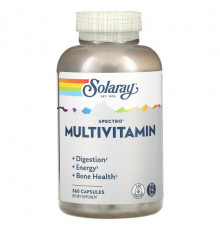 Витаминно-минеральные комплексы Solaray, Spectro Multivitamin, без железа, 360 капсул