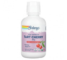 Фрукты и ягоды Solaray, Vital Extracts, Juice Concentrate, Tart Cherry, 30 g, 16 fl oz (473 ml)
