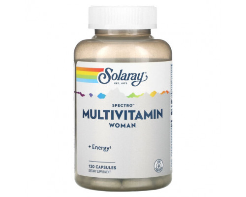 Витаминно-минеральные комплексы Solaray, Spectro Multivitamin, для женщин, 120 капсул Витаминно-минеральные комплексы Solaray, Spectro Multivitamin, для женщин, 120 капсул