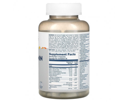 Витаминно-минеральные комплексы Solaray, Spectro Multivitamin, для женщин, 120 капсул Витаминно-минеральные комплексы Solaray, Spectro Multivitamin, для женщин, 120 капсул