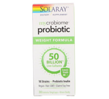 Solaray, Mycrobiome Probiotic Weight Formula, 50 Billion, 30 VegCaps