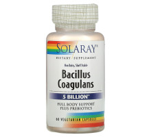 Solaray, Bacillus Coagulans, 5 Billion,  60 Vegetarian Capsules