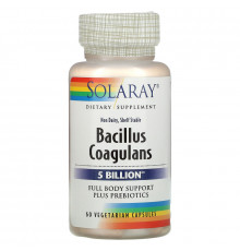 Solaray, Bacillus Coagulans, 5 Billion,  60 Vegetarian Capsules