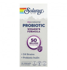 Пребиотики и пробиотики Mycrobiome, Probiotic, Women's Formula, 50 Billion, 30 VegCaps