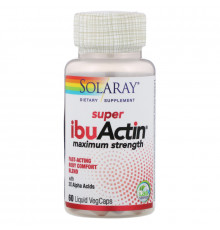 Solaray, Super IbuActin, Maximum Strength, 60 Liquid VegCaps