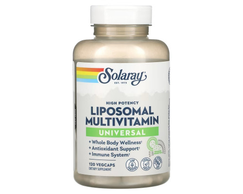 Solaray, Liposomal Multivitamin, Universal, 120 VegCaps Solaray, Liposomal Multivitamin, Universal, 120 VegCaps