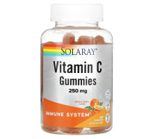 Solaray, Vitamin C Gummies, Natural Orange, 125 mg, 60 Gummies