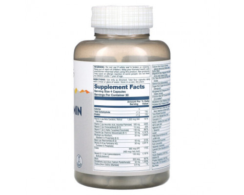 Мужское здоровье Solaray, Spectro Multivitamin, для мужчин, 120 капсул Мужское здоровье Solaray, Spectro Multivitamin, для мужчин, 120 капсул