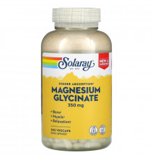 Solaray, Higher Absorption Magnesium Glycinate, 350 mg, 240 VegCaps