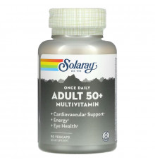 Solaray, Once Daily, Adult 50+ Multivitamin, 90 VegCaps