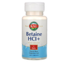 KAL, Betaine HCl+, 100 Tablets