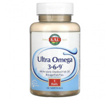 Рыбий жир и Омега 3, 6, 9 KAL, Ultra Omega 3, 6, 9, 50 мягких таблеток