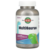 KAL, MultiSaurus, ягоды, виноград и апельсин, 180 жевательных конфет