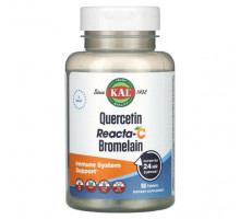 Биофлавоноиды KAL, Quercetin Reacta-C Bromelain, 60 таблеток