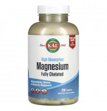 KAL, High Absorption Magnesium, Fully Chelated, 270 Tablets