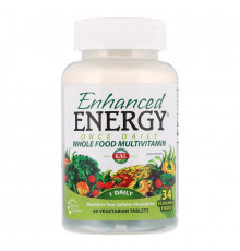 KAL, Enhanced Energy, Once Daily Whole Food Multivitamin, 60 Vegetarian Tablets