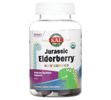 KAL, Kids Jurassic Elderberry Gummies, Berry, 60 Gummies