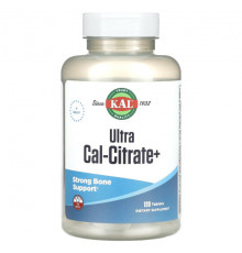 Кальций KAL, Ultra Cal-Citrate+, 120 таблеток