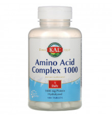 KAL, Amino Acid Complex 1000, 1000 mg, 100 Tablets