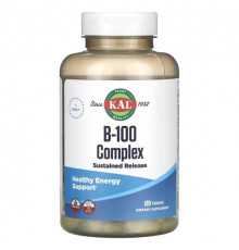 Витамины группы B KAL, B-100 Complex, 120 таблеток