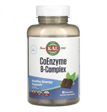 Витамины группы B Coenzyme B-Complex, Cocoa Mint, 60 Chewables