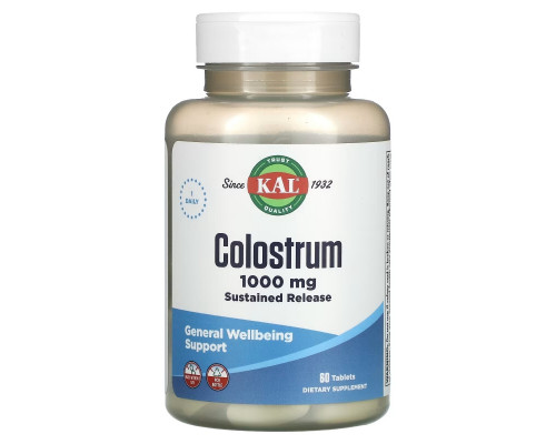 KAL, Colostrum, 1,000 mg, 60 Tablets KAL, Colostrum, 1,000 mg, 60 Tablets