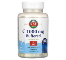 Витамин C KAL, C, буферизованный, 1000 мг, 100 таблеток