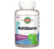 KAL, MultiSaurus, со вкусом ягодного ассорти, 90 жевательных таблеток