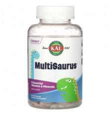 KAL, MultiSaurus, со вкусом ягодного ассорти, 90 жевательных таблеток
