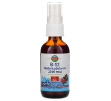 KAL, B-12 Methylcobalamin, Berry, 2500 mcg, 2 fl oz (59 ml)