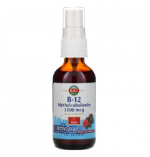 KAL, B-12 Methylcobalamin, Berry, 2500 mcg, 2 fl oz (59 ml)