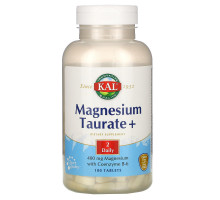 KAL, Magnesium Taurate +, 400 mg, 180 Tablets