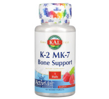 KAL, K-2 MK-7, Bone Support, Raspberry, 60 Micro Tablets