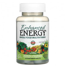 Витаминно-минеральные комплексы Enhanced Energy, Whole Food Multivitamin, 90 Vegetarian Tablets
