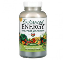 Витаминно-минеральные комплексы Enhanced Energy, Whole Food Multivitamin, Iron Free, 180 Vegetarian Tablets