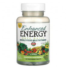 Витаминно-минеральные комплексы Enhanced Energy, Once Daily Whole Food Multivitamin, Iron Free, 60 Vegetarian Tablets