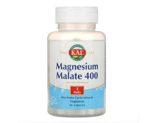 KAL, Magnesium Malate, 90 Tablets KAL, Magnesium Malate, 90 Tablets