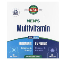 KAL, Men's Multivitamin, Morning & Evening, 2 Pack, 60 Tablets Each