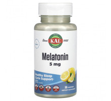 БАДы KAL, Melatonin, Lemon, 5 mg, 30 Lozenges