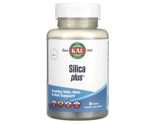 Минералы и микроэлементы KAL, Silica Plus, 90 таблеток Минералы и микроэлементы KAL, Silica Plus, 90 таблеток