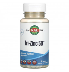 KAL, Tri-Zinc 50, 90 Tablets