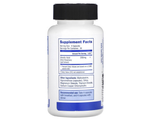 Labrada Nutrition, Урсоловая кислота, оптимизатор сухих мышц, 120 капсул Labrada Nutrition, Урсоловая кислота, оптимизатор сухих мышц, 120 капсул