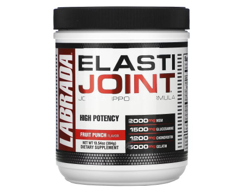 Labrada Nutrition, ElastiJoint, формула для поддержки суставов, со вкусом фруктового пунша, 13,54 унц. (384 г) Labrada Nutrition, ElastiJoint, формула для поддержки суставов, со вкусом фруктового пунша, 13,54 унц. (384 г)