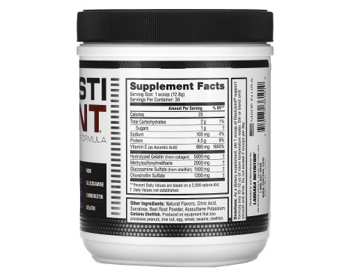 Labrada Nutrition, ElastiJoint, формула для поддержки суставов, со вкусом фруктового пунша, 13,54 унц. (384 г) Labrada Nutrition, ElastiJoint, формула для поддержки суставов, со вкусом фруктового пунша, 13,54 унц. (384 г)